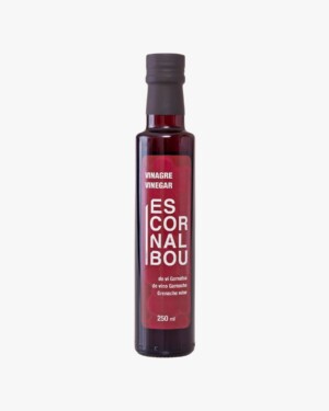 Comprar vinagre de vi garnatxa Escornalbou Gourmet en ampolla de vidre de 250 ml
