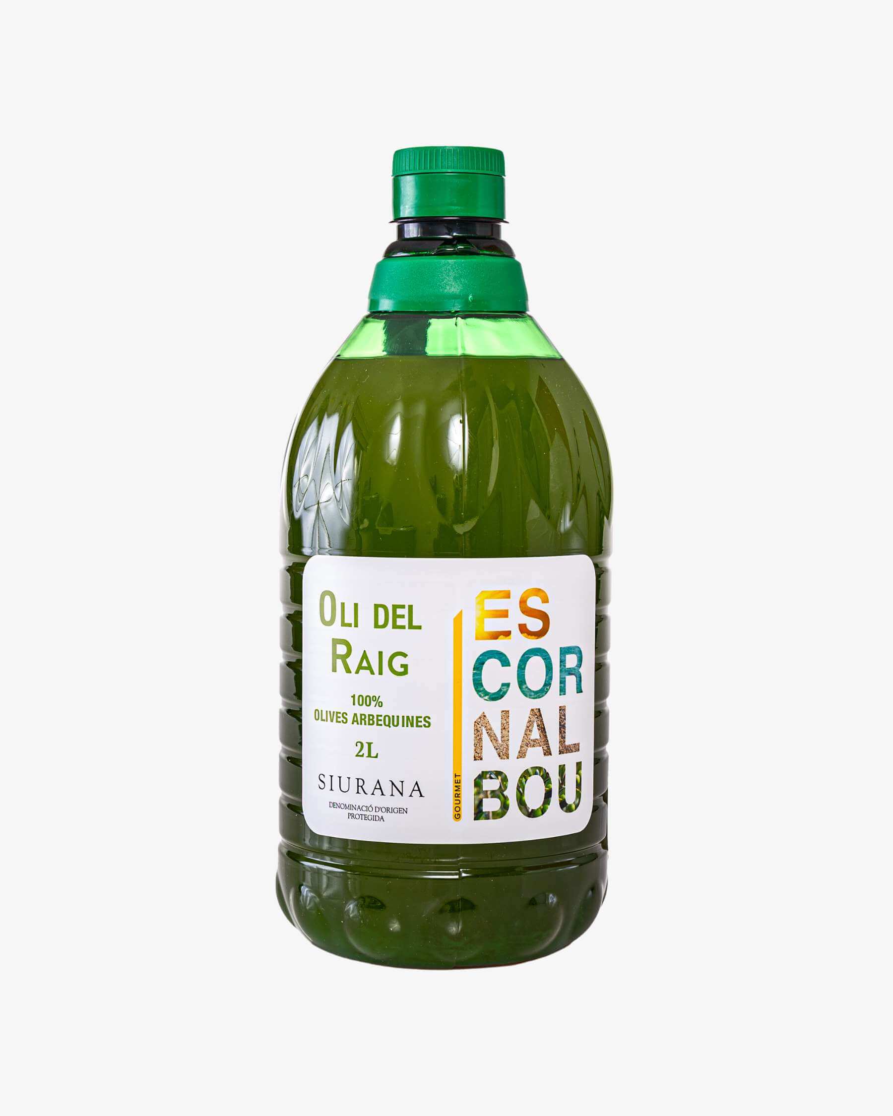 Comprar oli del raig arbequina escornalbou gourmet en garrafa de 2 litros pet