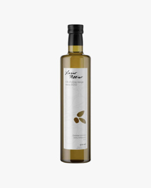 Comprar 500 ml Aceite De Oliva Virgen Extra Ecológico 100% Arbequina Xavier Pellicer - Botella De Cristal | Escornalbou Gourmet ECO