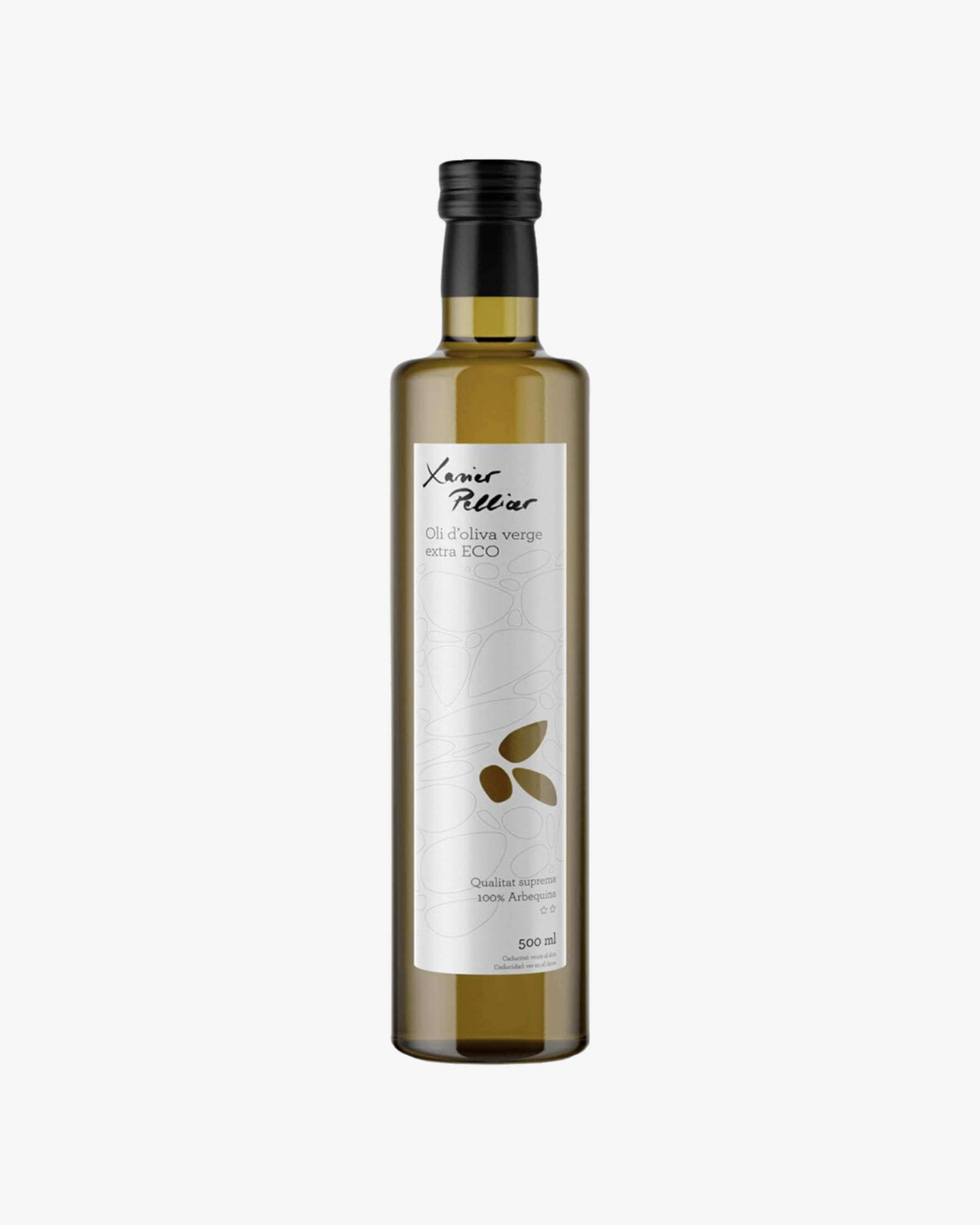 Buy 500 ml Xavier Pellicer 100% Arbequina Organic Extra Virgin Olive Oil - Glass Bottle | Escornalbou Gourmet ECO