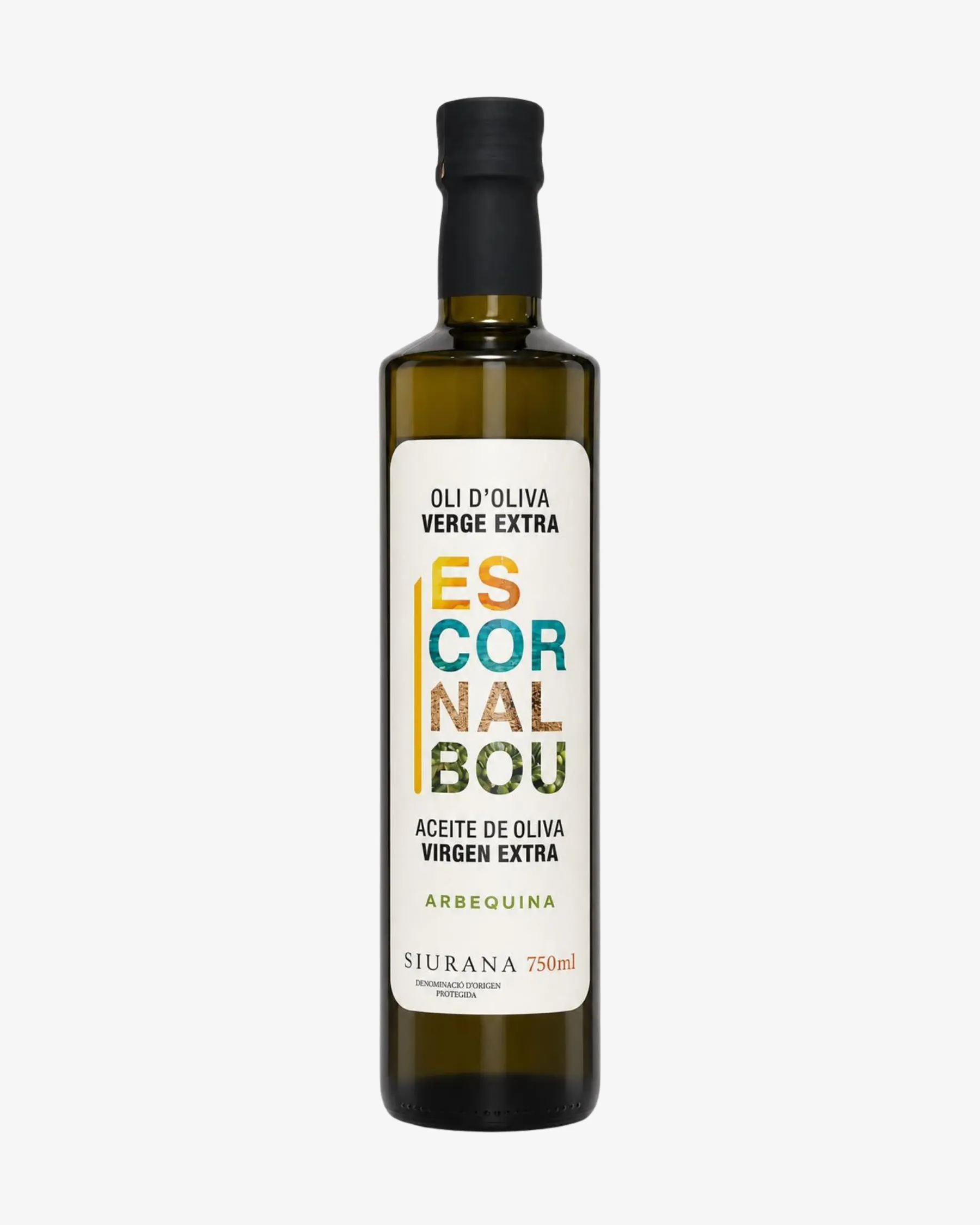 Comprar aceite de oliva virgen extra variedad arbequina Escornalbou Gourmet en botella de cristal de 750ml